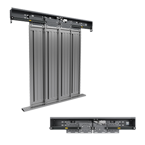 Merih H Max 4 Panel Merkezi 2900 mm Satine Paslanmaz Kabin Kapıları