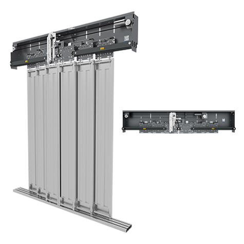 Merih H Max 6 Panel Merkezi 2000 mm Desenli Paslanmaz Kabin Kapısı