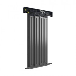 Merih Multi Car 4 Panel Merkezi Merkezi 1200 mm Desenli Paslanmaz Kabin Kapısı