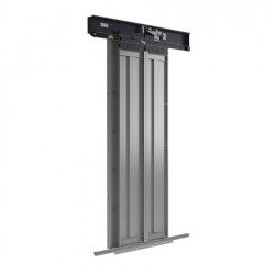 Merih B Av 2 Panel Teleskopik Merkezi 800 mm Satine Paslanmaz Kat Kapısı