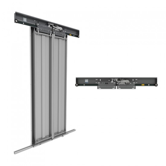 Merih Multi Car 4 Panel Merkezi Merkezi 1200 mm Desenli Paslanmaz Kabin Kapısı