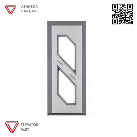 Door Life O4 Satin Stainless 90mm Elevator Door