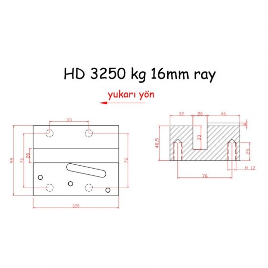 Metroplast HD 3250 Ani Frenlemeli Hidrolik Asansör Freni