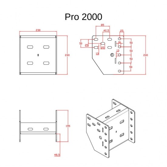 Metroplast Pro 2000 Alt Sehpa